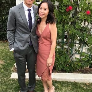 ASTR the label lace body con dress